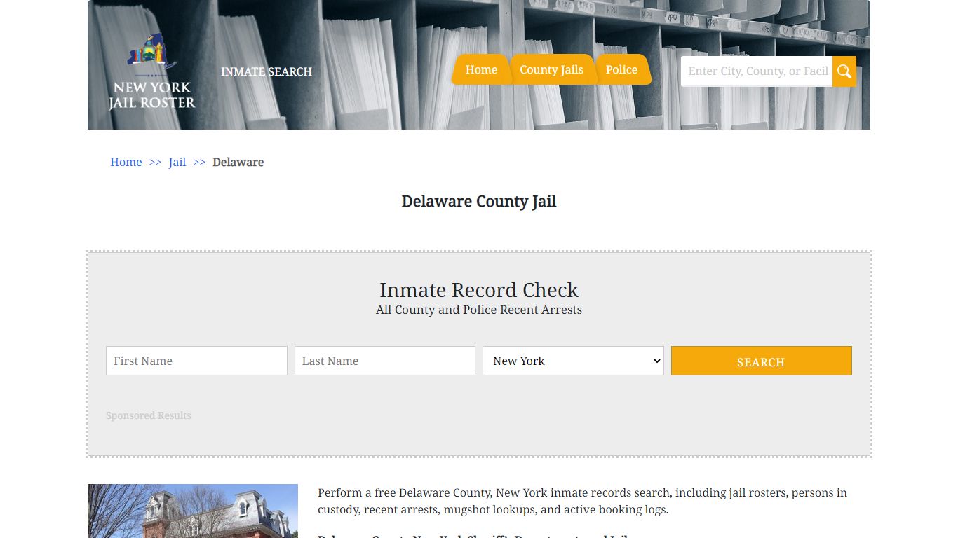 Delaware County Jail - Jail Roster Search